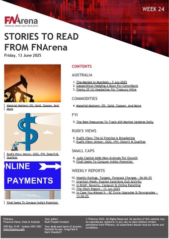 FNArena Weekly PDF Preview