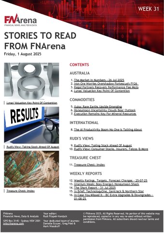 FNArena Weekly PDF Preview