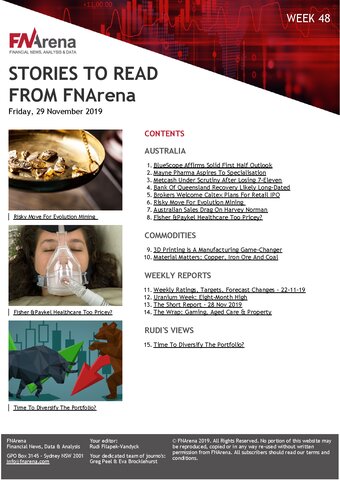 FNArena Weekly PDF Preview
