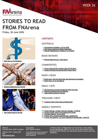 FNArena Weekly PDF Preview