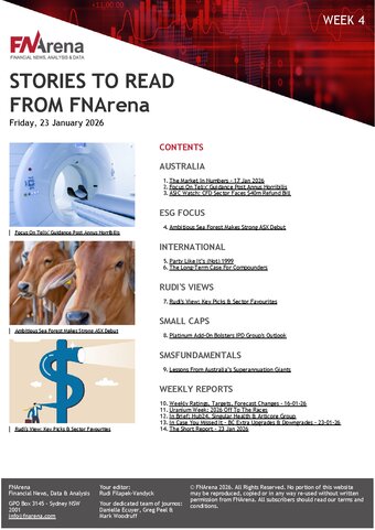 FNArena Weekly PDF Preview