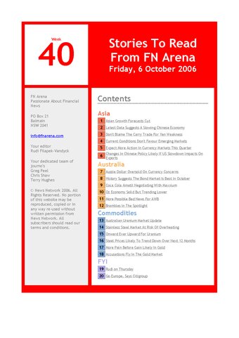 FNArena Weekly PDF Preview