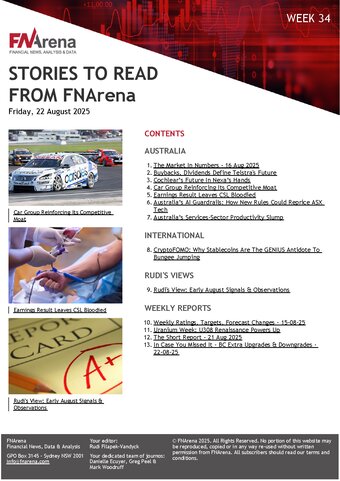 FNArena Weekly PDF Preview