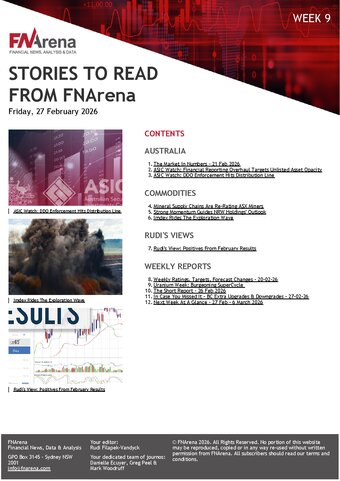 FNArena Weekly PDF Preview