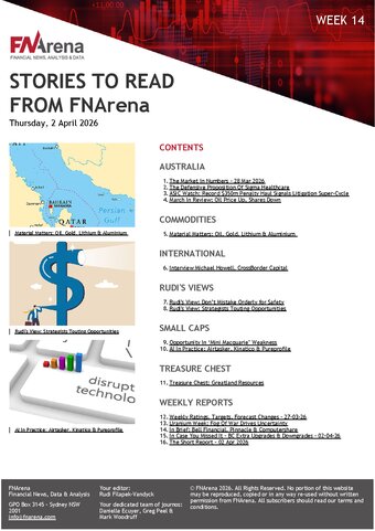 FNArena Weekly PDF Preview