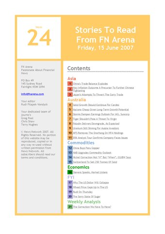 FNArena Weekly PDF Preview