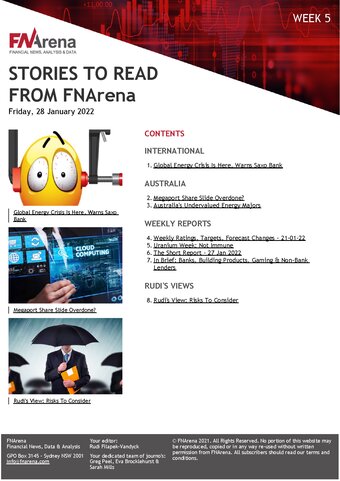 FNArena Weekly PDF Preview