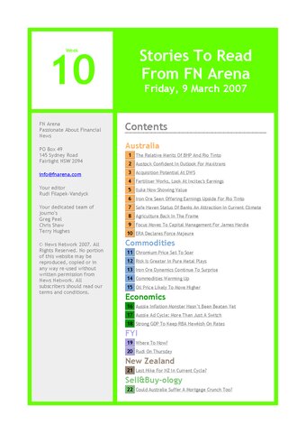 FNArena Weekly PDF Preview