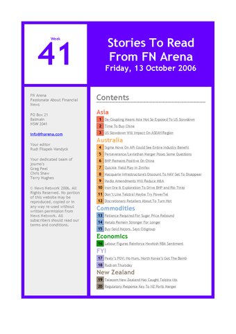 FNArena Weekly PDF Preview