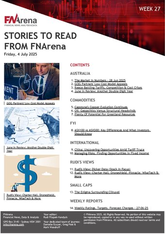 FNArena Weekly PDF Preview