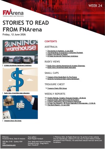 FNArena Weekly PDF Preview