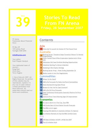 FNArena Weekly PDF Preview