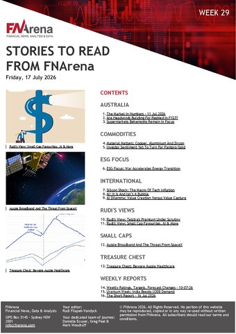 FNArena Weekly PDF Preview