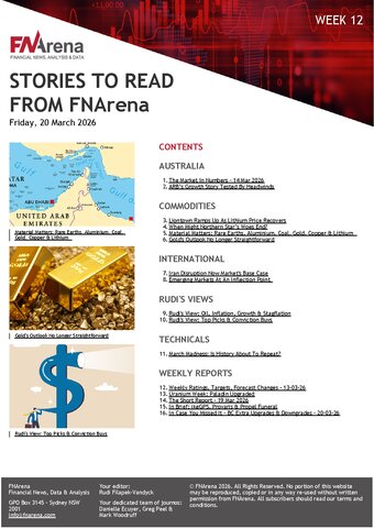 FNArena Weekly PDF Preview