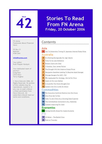 FNArena Weekly PDF Preview