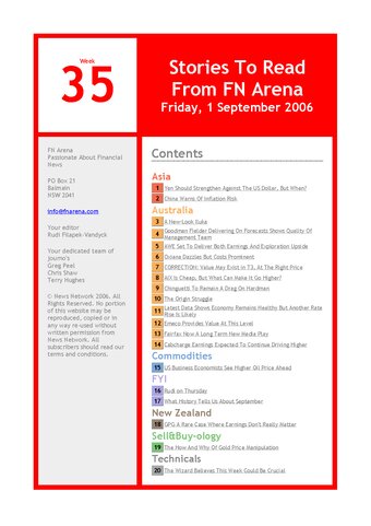 FNArena Weekly PDF Preview