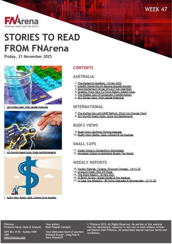 FNArena Weekly PDF Preview