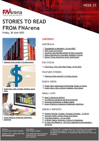 FNArena Weekly PDF Preview