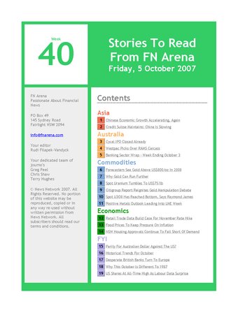 FNArena Weekly PDF Preview