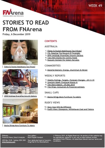 FNArena Weekly PDF Preview