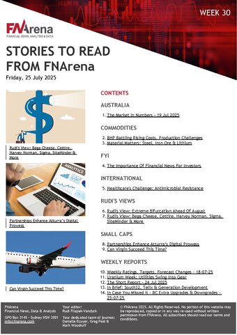 FNArena Weekly PDF Preview