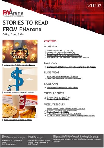 FNArena Weekly PDF Preview