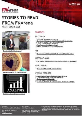 FNArena Weekly PDF Preview