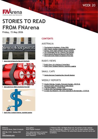 FNArena Weekly PDF Preview