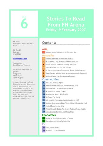 FNArena Weekly PDF Preview