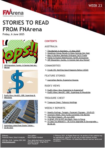 FNArena Weekly PDF Preview