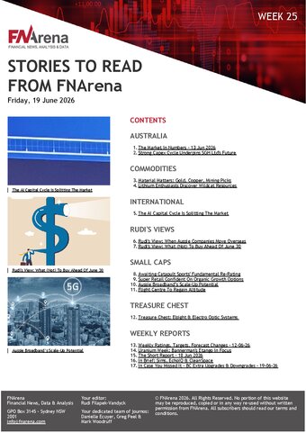 FNArena Weekly PDF Preview
