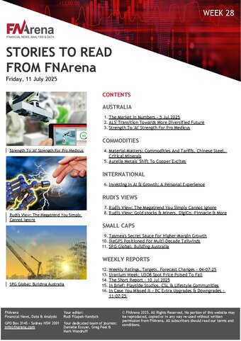 FNArena Weekly PDF Preview