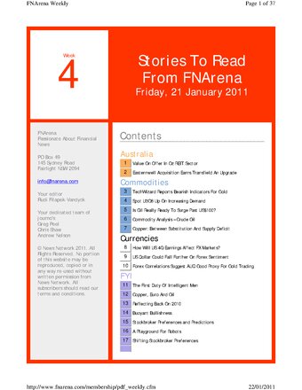 FNArena Weekly PDF Preview