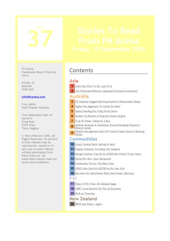 FNArena Weekly PDF Preview