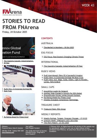 FNArena Weekly PDF Preview