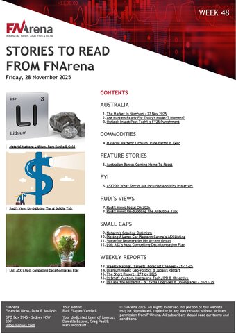 FNArena Weekly PDF Preview