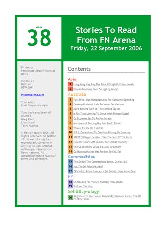 FNArena Weekly PDF Preview