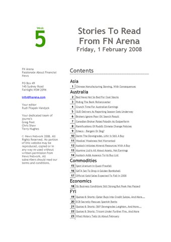 FNArena Weekly PDF Preview