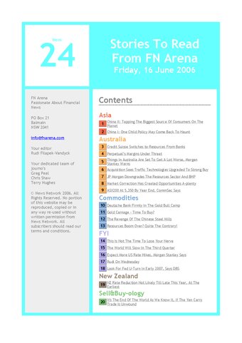 FNArena Weekly PDF Preview