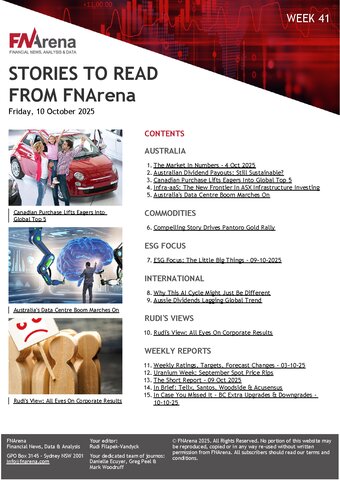 FNArena Weekly PDF Preview
