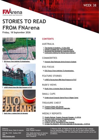 FNArena Weekly PDF Preview