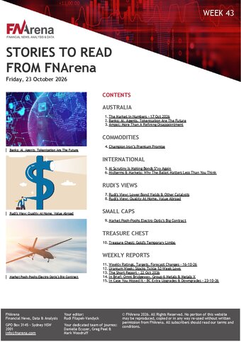 FNArena Weekly PDF Preview