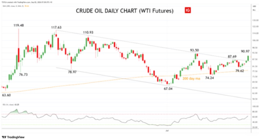 WTI - crude oil - daily