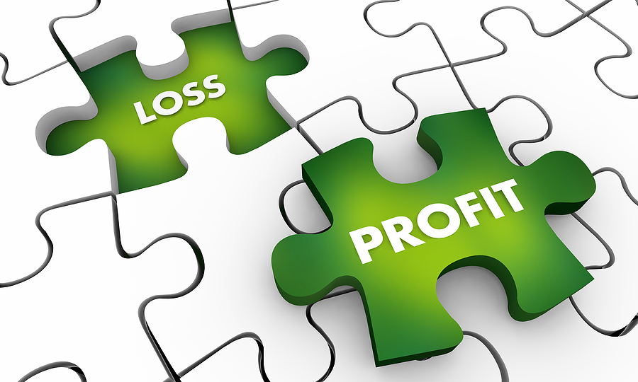 Профит против. Profit vs loss.