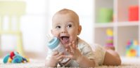 Baby Boy Drinking milk